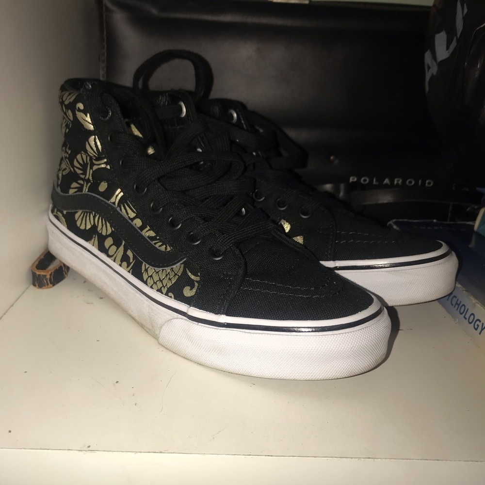 Vans Sk8 Hi Slim Black / Gold